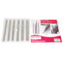KnitPro Nova Metall Sockenstricknadel Set Messing 15 cm 2-4 mm 5 Größen