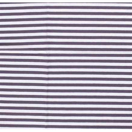 Baumwoll-Jersey schwarz-grau 150cm Streifen 