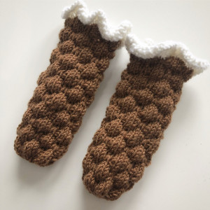 Bubble Dream Socken von Rito Krea - Baby Socken Strickmuster Größe 0-1 Monate