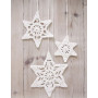 Wishing Stars by DROPS Design - Häkelmuster mit Kit Weihnachtssterne 3 Größen