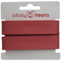 Infinity Hearts Schrägband Baumwolle 40/20mm 78 Altrosa - 5m