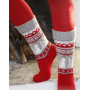 Angel Feet by DROPS Design - Strickmuster mit Kit Weihnachts-Socken mit Engeln Größen 32/34 - 41/43