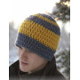 Kalle by DROPS Design - Häkelmuster mit Kit Hat with Stripes Pattern size 3/5 years - Voksen