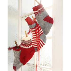 Advents Socks by DROPS Design - Strickmuster mit Kit Advents-Socken