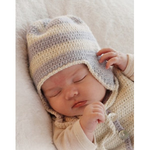 Heartthrob Hat by DROPS Design - Häkelmuster mit Kit Baby-Mütze Größen 1 Monat - 4 Jahre