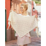Ivory Dream by DROPS Design - Strickmuster mit Kit Tuch 180x68cm