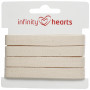 Infinity Hearts Fischgrätband Baumwolle 10mm 00 Natur - 5m