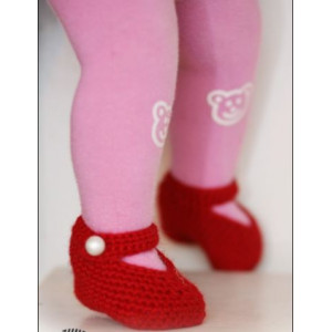 Rosy Toes by DROPS Design - Häkelmuster mit Kit Baby- und Kinder-Slipper Größen 4-9 Monate