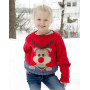 Rot Nose Jumper Kids by DROPS Design - Strickmuster mit Kit Pullover Größen 2-12 Jahre