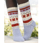 Winter Breeze by DROPS Design - Strickmuster mit Kit Socken Größen 35/37 - 44/46