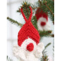 Red Nose Santa by DROPS Design - Häkelmuster mit Kit Aufhänger Weihnachtsmann 8cm