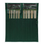 KnitPro Bamboo Jackenstricknadeln Set Bambus 10 Paar 25cm 3-10mm