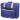 Hemline Nähmaschinen Tasche Retro Klein Blau/Pink 45x21x37cm