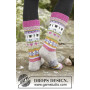 Sleepy Sheep by DROPS Design - Strickmuster mit Kit verschiedenfarbige Socken Größen 35/37 - 44/46
