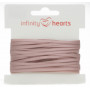Infinity Hearts Satinband beidseitig 3mm 146 Rosa - 5m