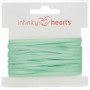 Infinity Hearts Satinband beidseitig 3mm 530 Minze - 5m