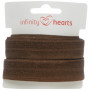Infinity Hearts faltbares Elastikband 20mm 850 Braun - 5m