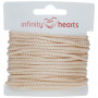Infinity Hearts Anorakschnur Polyester 3mm 03 Beige - 5m