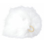 Pompon Quaste Quaste Kaninchenhaar Weiß 100 mm