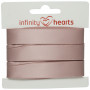 Infinity Hearts Satinband beidseitig 15mm 146 Rosa - 5m