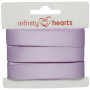 Infinity Hearts Satinband beidseitig 15mm 430 Lila - 5m