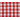 Kariertes Tischtuch 10x10mm Baumwollstoff 592 Rot 140cm - 50cm