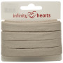 Infinity Hearts Anorakschnur Baumwolle flach 10mm 200 Natur - 5m