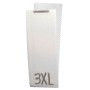 Größenschild/Etikett 3XL Weiß -1 Stück