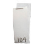 Größenschild/Etikett 104 Weiß -1 Stück