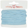 Infinity Hearts Anorakschnur Baumwolle rund 3mm 600 Hellblau - 5m