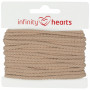 Infinity Hearts Anorakschnur Baumwolle rund 3mm 820 Beige - 5m