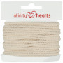 Infinity Hearts Anorakschnur Baumwolle rund 3mm 200 Natur - 5m