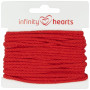 Infinity Hearts Anorakschnur Baumwolle rund 3mm 550 Rot - 5m