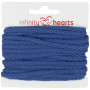 Infinity Hearts Anorakschnur Baumwolle rund 5mm 650 Blau - 5m