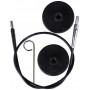 KnitPro Draht / Kabel für kurze austauschbare Rundstricknadeln 20cm (wird 40cm inkl. Nadeln) Schwarz