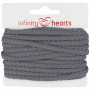 Infinity Hearts Anorakschnur Baumwolle rund 5mm 950 Dunkelgrau - 5m