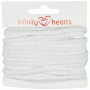 Infinity Hearts Anorakschnur Baumwolle rund 5mm 100 Weiß - 5m