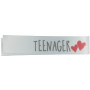 Label "Teenager" Weiß - 1 Stück