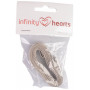 Infinity Hearts Stoff Bänder/Etiketten Bänder Häkelmotive 15mm - 3 Meter