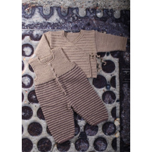 Mayflower Babybluse mit Kontrastkante - Babybluse Strickmuster mit Kit Größen 0/1 Monate - 4 Jahre