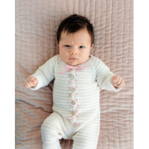 My Sweetie by DROPS Design - Baby Taufkleid Häkelmuster mit Kit Größen 1/3 Monate - 2 Jahre