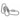 Infinity Hearts Brandmandshage/Karabinhage med Skruelås Rustfrit Stål Sølv 60x27,5mm - 3 stk