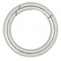 Infinity Hearts O-Ring/Endlos Ring mit Öffnung Messing Silber Ø28mm - 5 Stück.