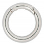 Infinity Hearts O-Ring/Karabinerring Messing Silber Ø25mm - 5 Stk
