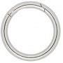 Infinity Hearts O-Ring/Karabinerring Messing Silber Ø50mm - 5 Stk