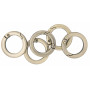 Infinity Hearts O-Ring/Endlosring mit Öffnung Messing Antik Bronze Ø23,5mm - 5 Stück