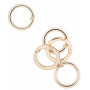 Infinity Hearts O-ring/Endeløs ring med Åbning Messing Lys Guld Ø30mm - 5 stk