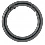 Infinity Hearts O-Ring/Endlosring mit Öffnung Messing Gunmetal Ø30mm - 5 Stück.