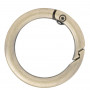 Infinity Hearts O-Ring/Endlosring mit Öffnung Messing Antikbronze Ø30mm - 5 Stück.