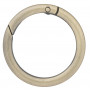 Infinity Hearts O-Ring/Endlosring mit Öffnung Messing Antik Bronze Ø37,6mm - 5 Stk.